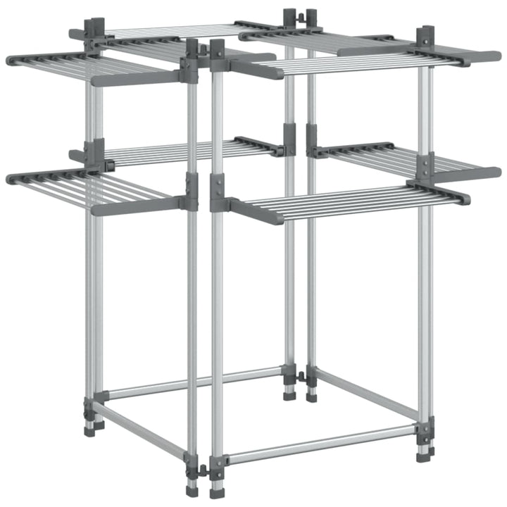 Suport Pentru Uscat Rufe, 107X107X120 Cm, Aluminiu
