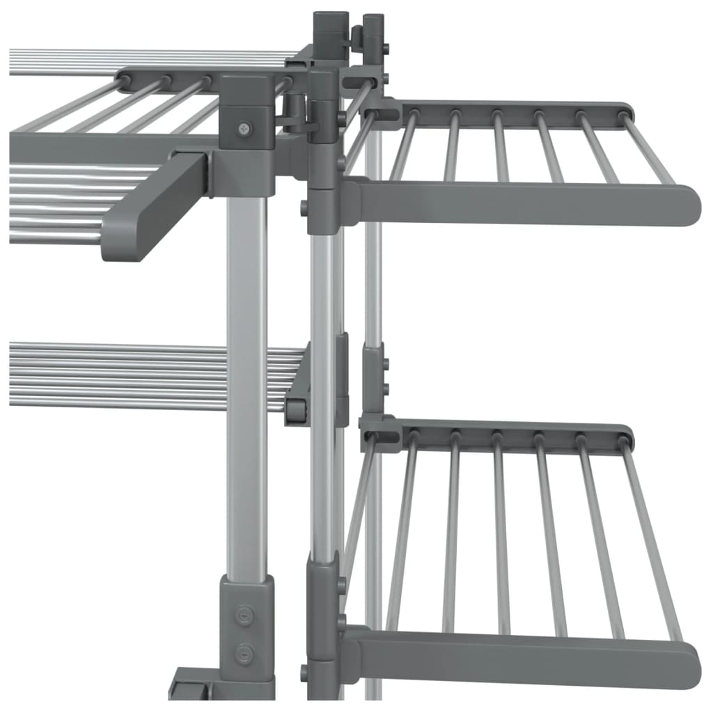 Suport Pentru Uscat Rufe, 107X107X120 Cm, Aluminiu