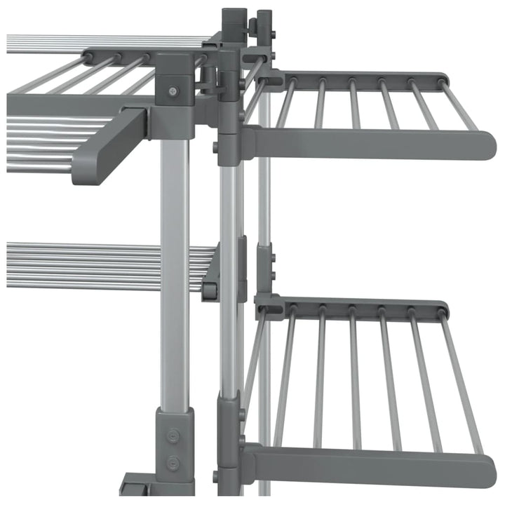 Suport Pentru Uscat Rufe, 107X107X120 Cm, Aluminiu