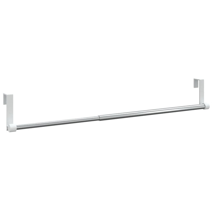 Șine Pentru Perdele 2 Buc, Alb Și Argintiu, , Aluminiu