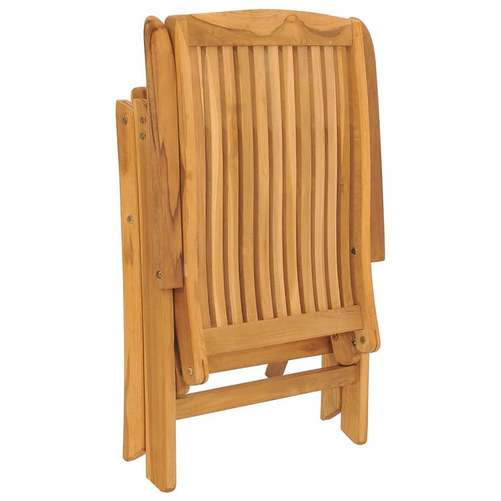 Set Lounge De Grădină, 3 Piese, Lemn Masiv De Tec