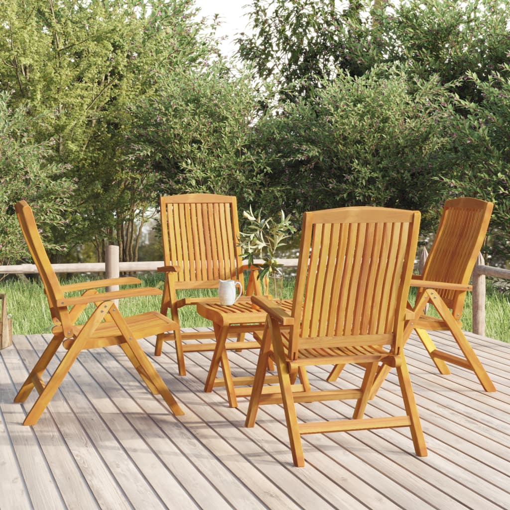 Set Lounge De Grădină, 3 Piese, Lemn Masiv De Tec