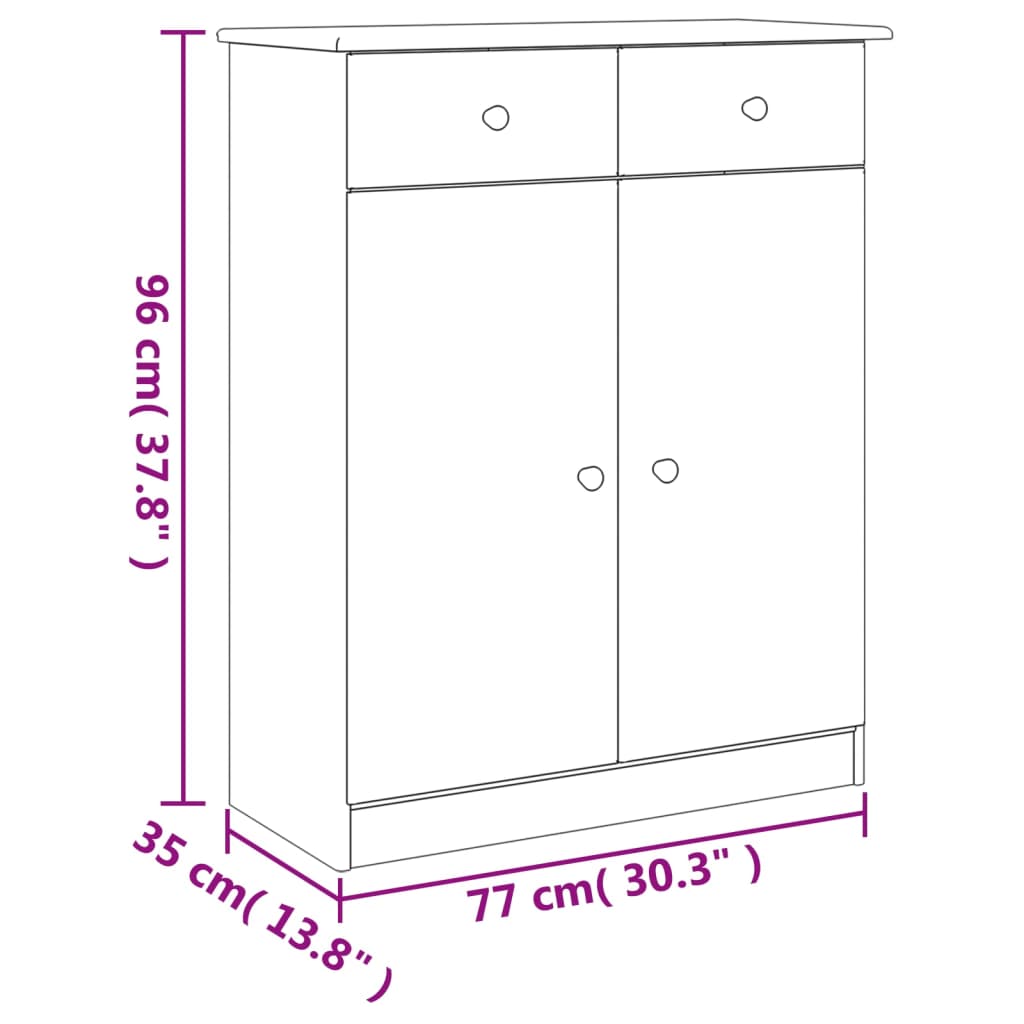 Pantofar Alta, , 77X35X96 Cm, Lemn Masiv De Pin