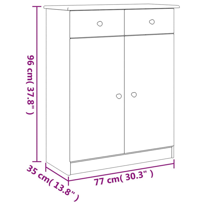 Pantofar Alta, , 77X35X96 Cm, Lemn Masiv De Pin