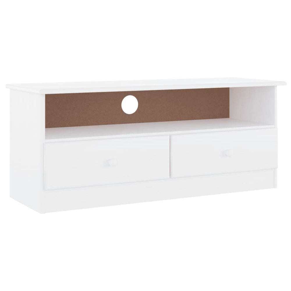 Dulap Tv Cu Sertare „Alta” , 100X35X41 Cm, Lemn Masiv De Pin