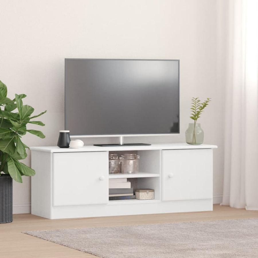 Dulap Tv &quot;Alta&quot; , 112X35X41 Cm, Lemn Masiv De Pin