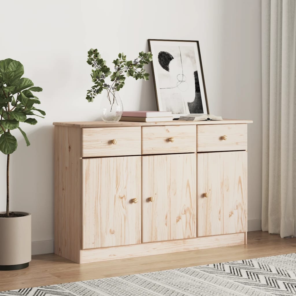 Dulap Alta, 112X35X73 Cm, Lemn Masiv De Pin