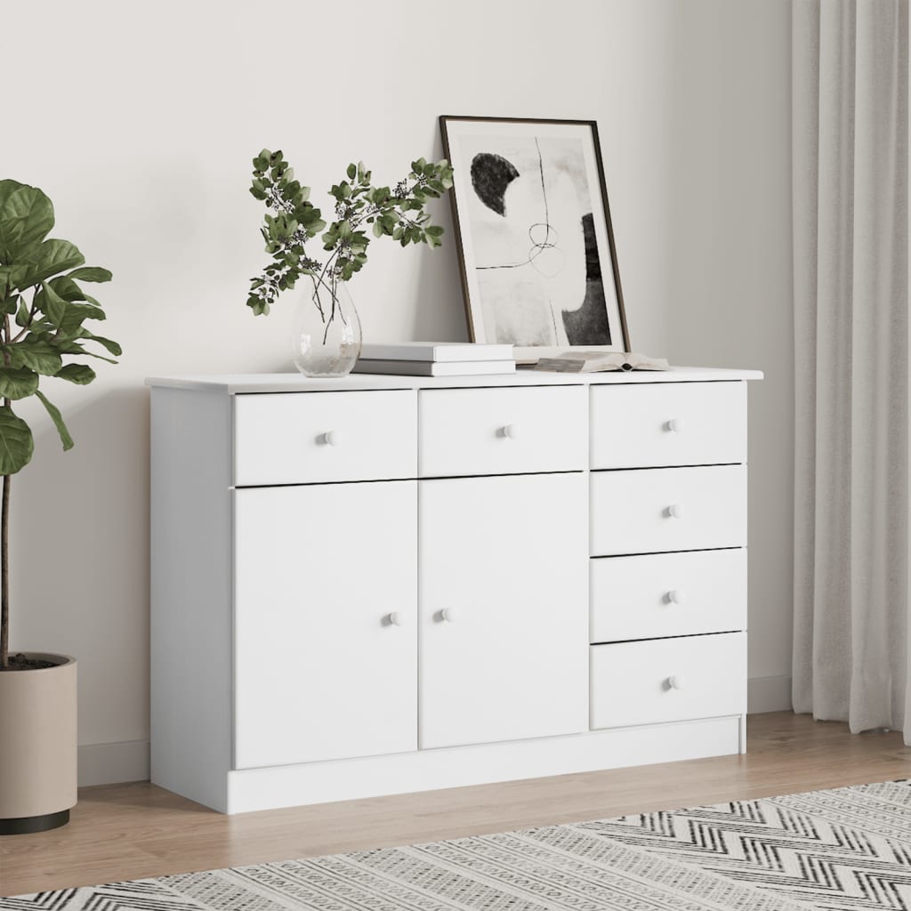 Dulap Alta, 112X35X73 Cm, Lemn Masiv De Pin