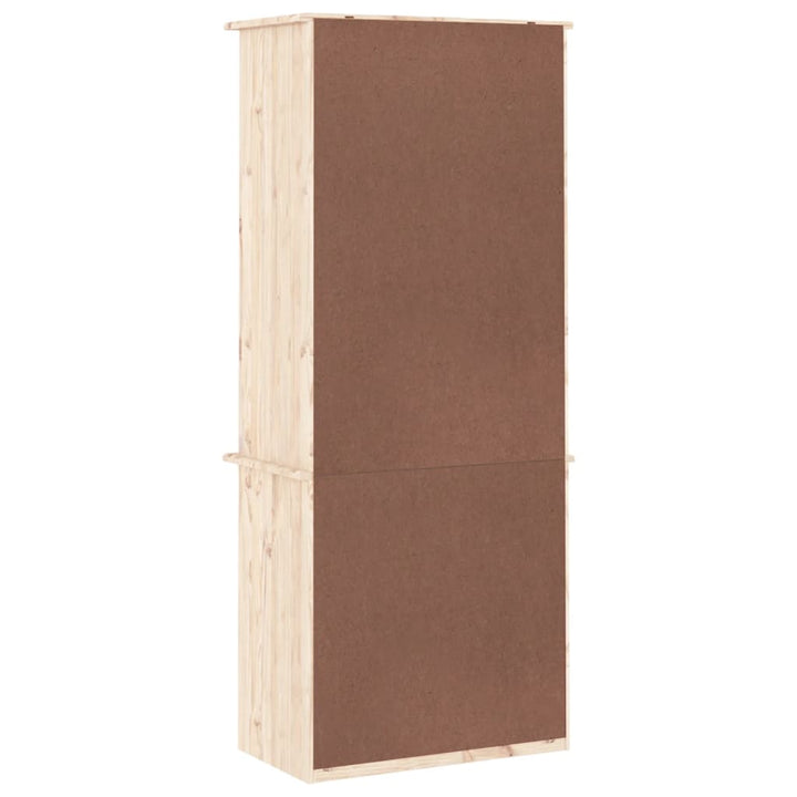 Bibliotecă Cu Sertare „Alta”, 60X35X142 Cm, Lemn Masiv De Pin