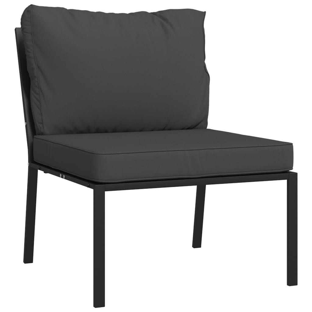 Set Mobilier De Grădină Cu Perne , 6 Piese, Oțel