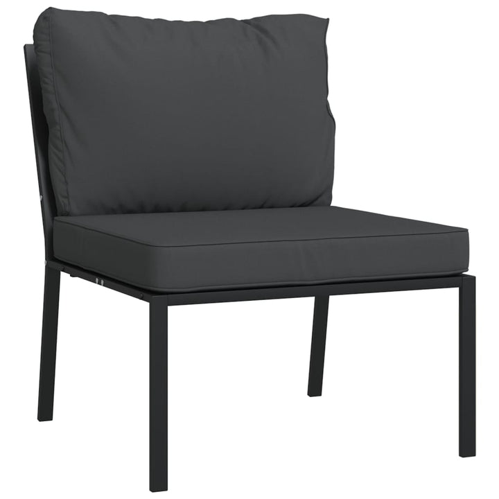 Set Mobilier De Grădină Cu Perne , 6 Piese, Oțel