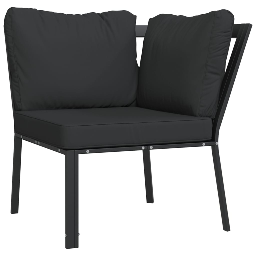 Set Mobilier De Grădină Cu Perne , 6 Piese, Oțel