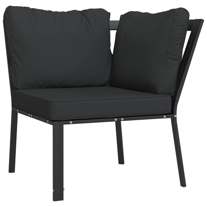 Set Mobilier De Grădină Cu Perne , 6 Piese, Oțel