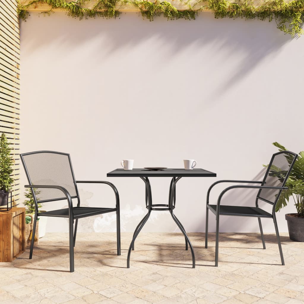 Set De Masă Pentru Grădină, 5 Piese, Antracit, Oțel