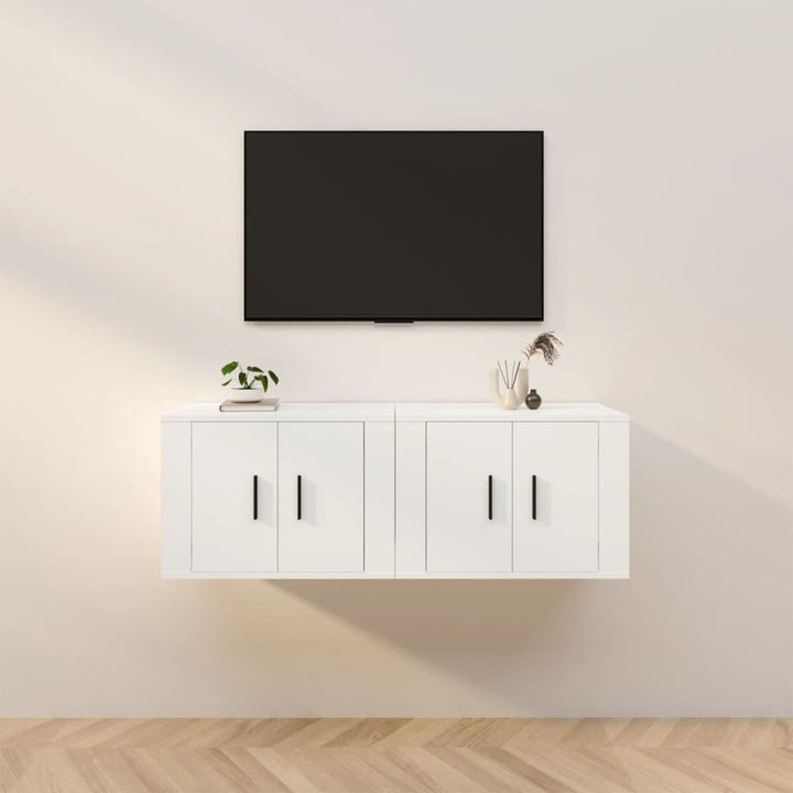 Dulapuri Tv Montate Pe Perete 3 Buc 57X34,5X40 Cm