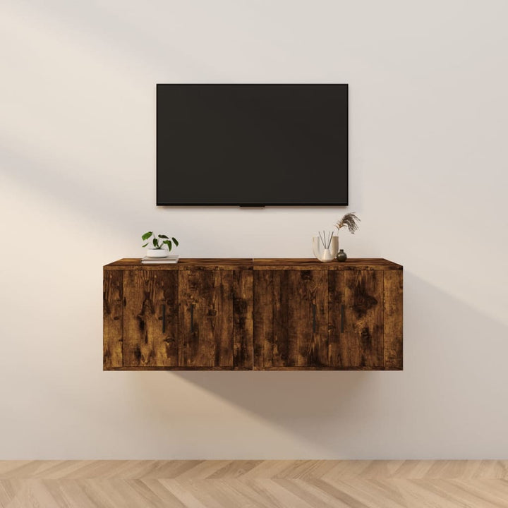 Dulapuri Tv Montate Pe Perete 3 Buc 57X34,5X40 Cm