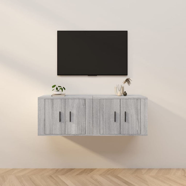 Dulapuri Tv Montate Pe Perete 3 Buc 57X34,5X40 Cm