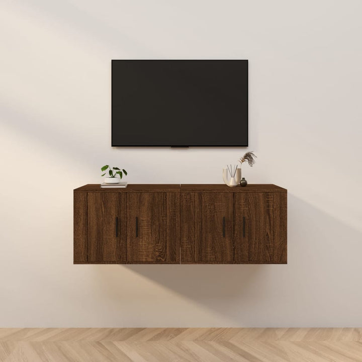 Dulapuri Tv Montate Pe Perete 3 Buc 57X34,5X40 Cm