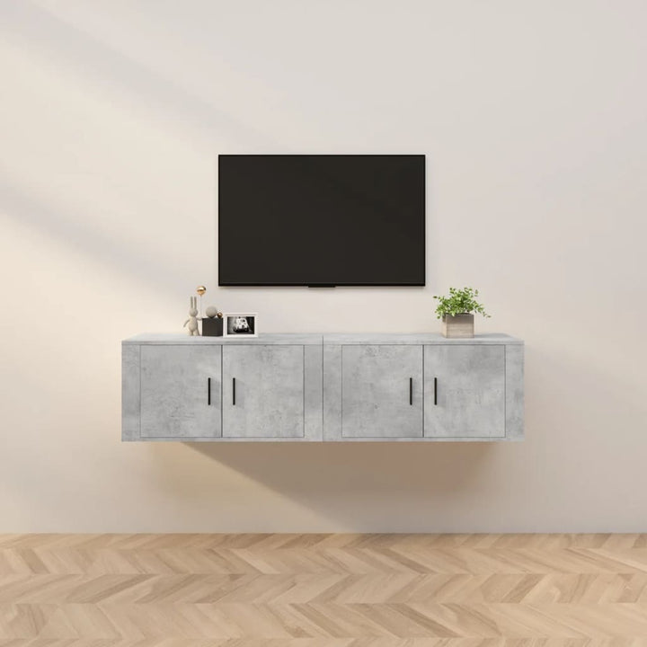 Dulapuri Tv Montate Pe Perete 3 Buc 57X34,5X40 Cm