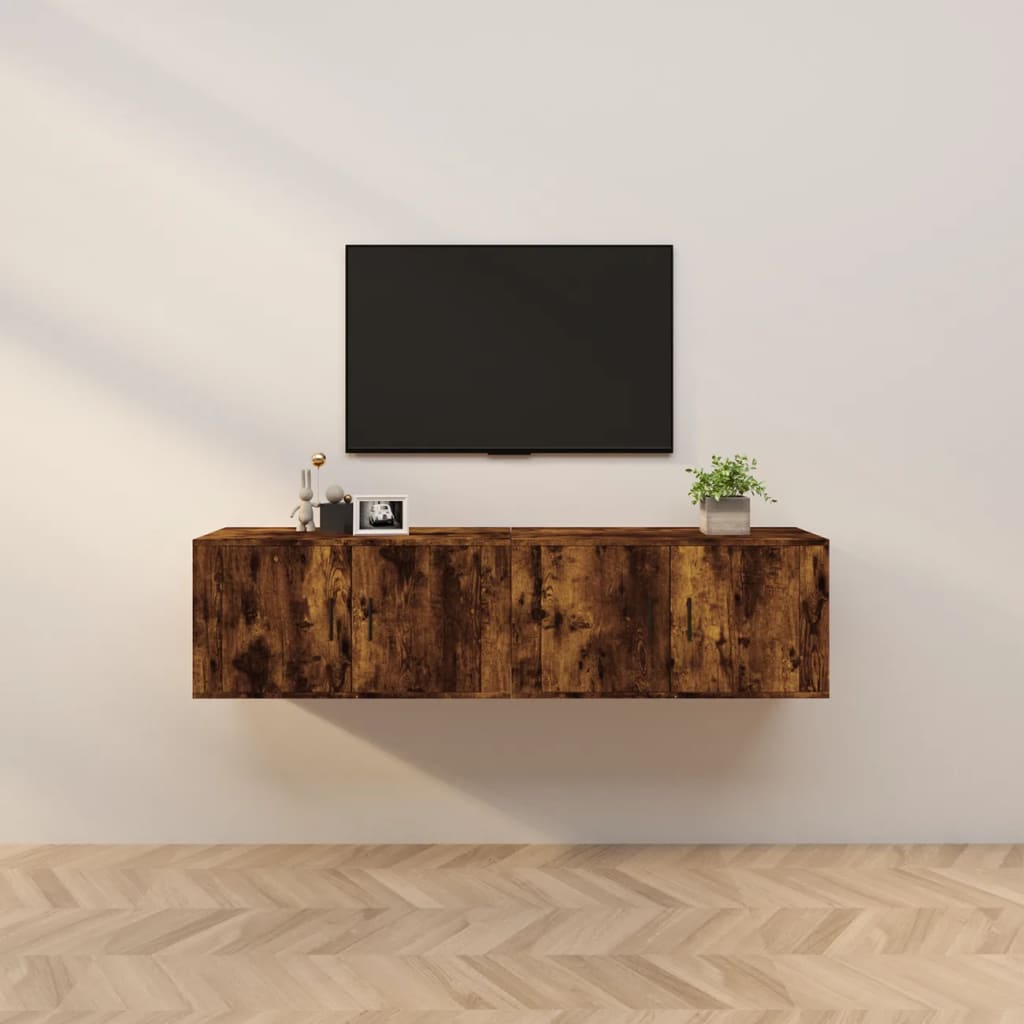 Dulapuri Tv Montate Pe Perete 3 Buc 57X34,5X40 Cm