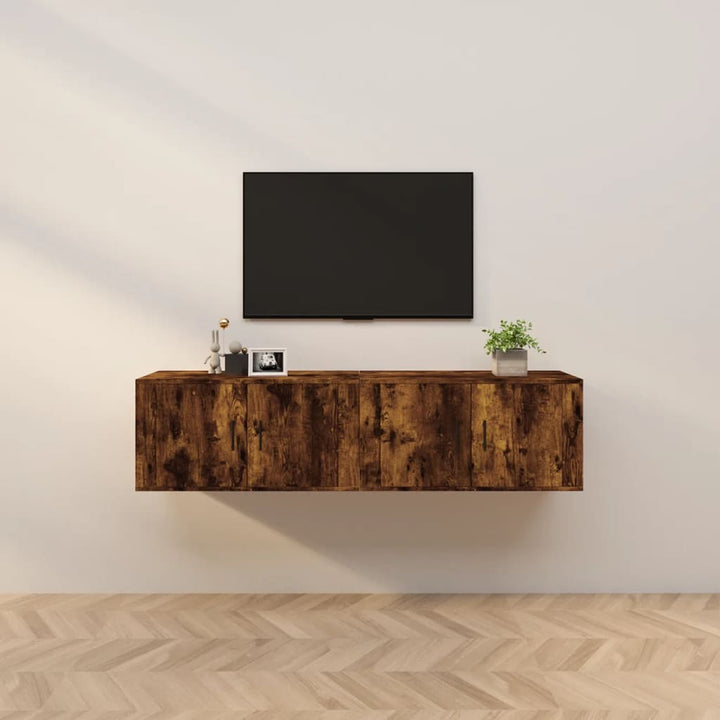 Dulapuri Tv Montate Pe Perete 3 Buc 57X34,5X40 Cm