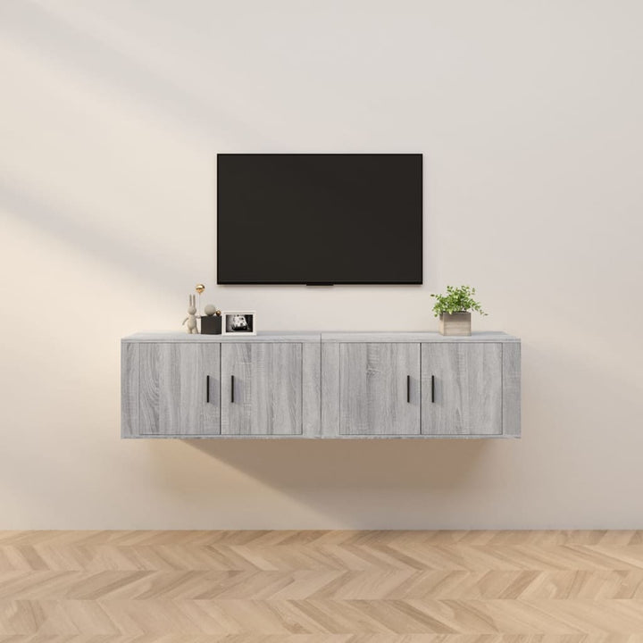 Dulapuri Tv Montate Pe Perete 3 Buc 57X34,5X40 Cm