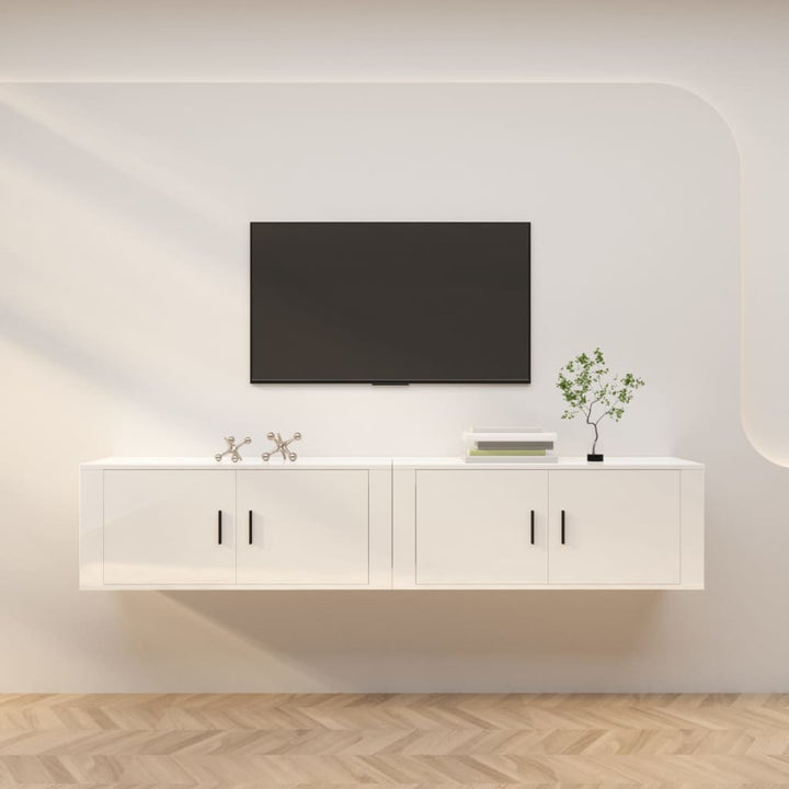 Dulapuri Tv Montate Pe Perete 3 Buc 57X34,5X40 Cm
