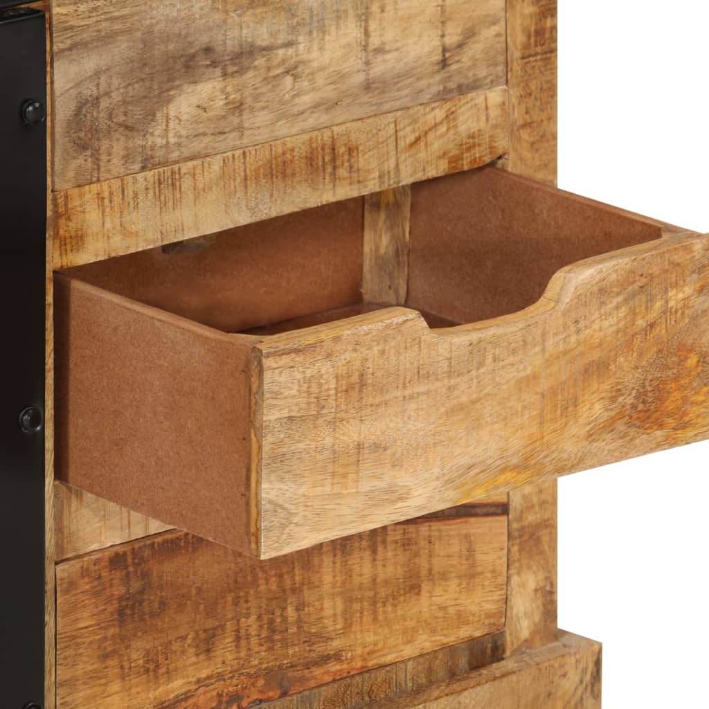 Dulap, 80X30X55 Cm, Lemn Masiv De Mango Brut