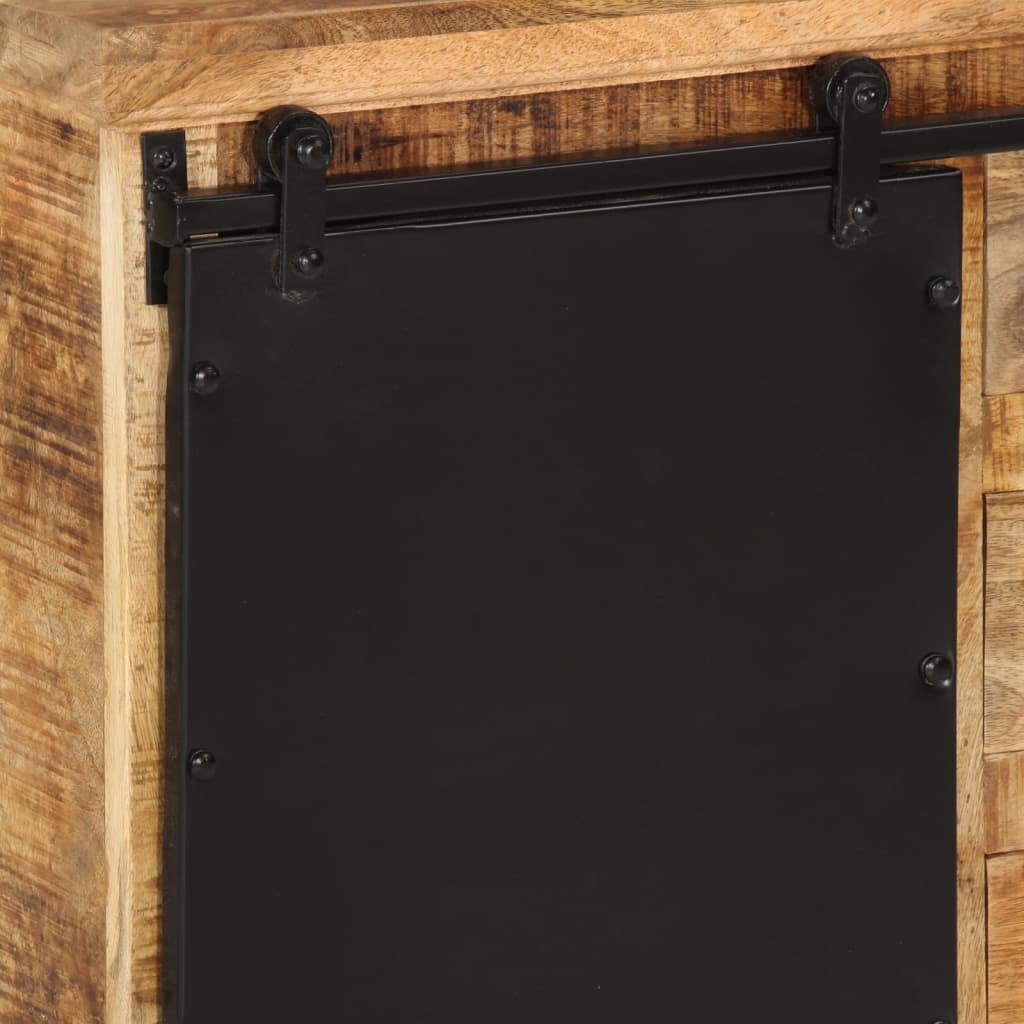 Dulap, 80X30X55 Cm, Lemn Masiv De Mango Brut
