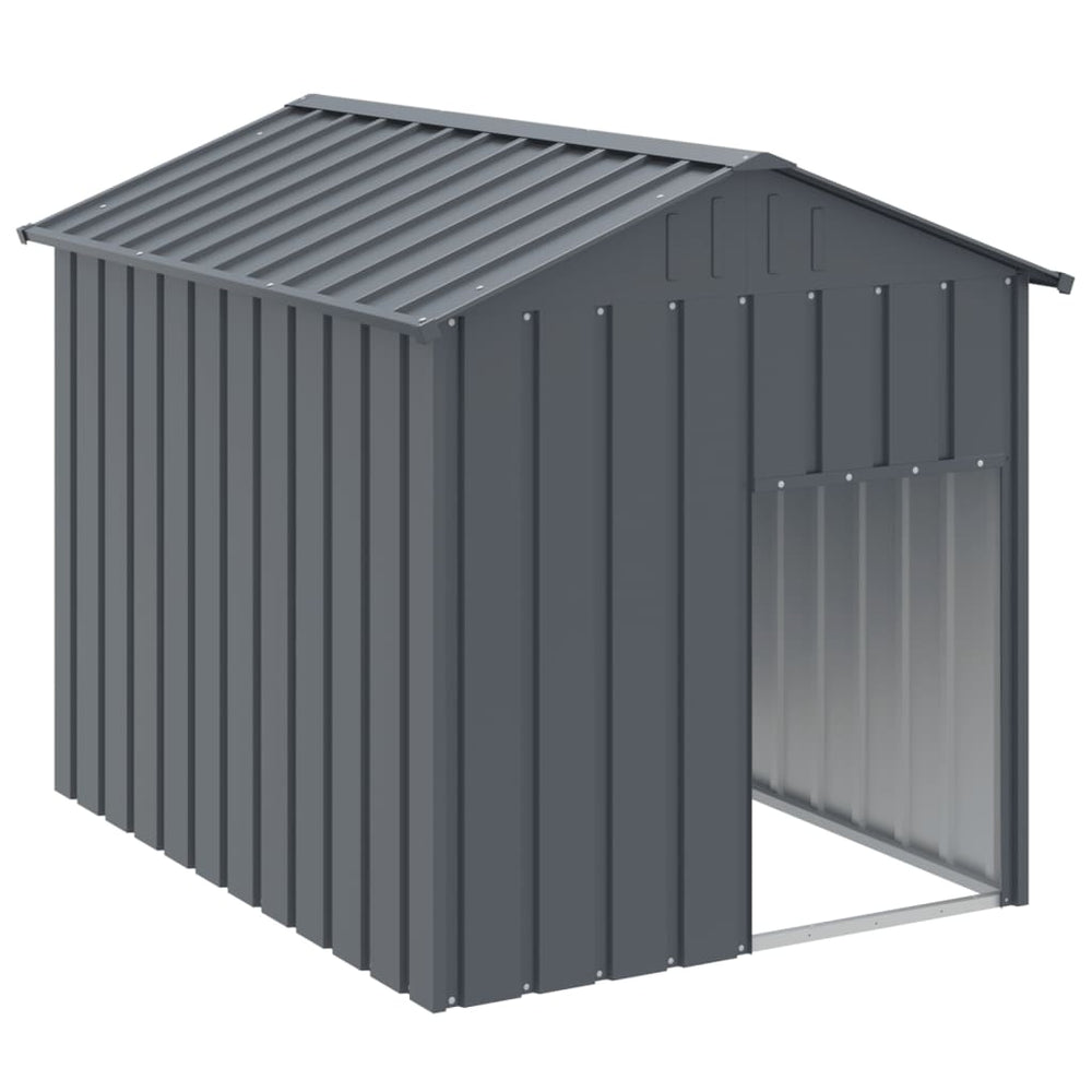 Cușcă Câine Cu Acoperiș Antracit 117X153X123 Cm Oțel Galvanizat