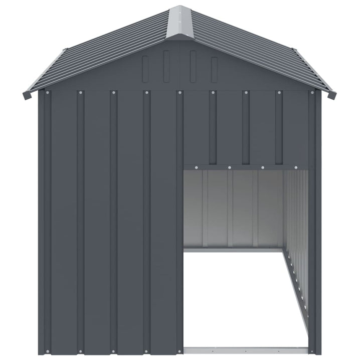 Cușcă Câine Cu Acoperiș Antracit 117X153X123 Cm Oțel Galvanizat