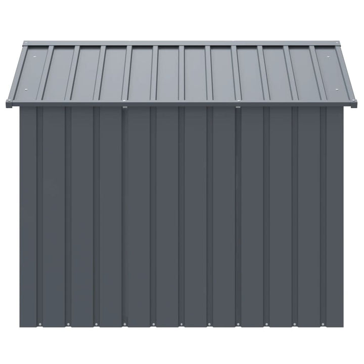 Cușcă Câine Cu Acoperiș Antracit 117X153X123 Cm Oțel Galvanizat