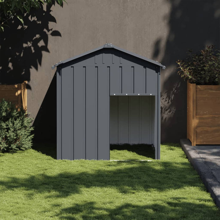 Cușcă Câine Cu Acoperiș 117X103X123 Cm Oțel Galvanizat