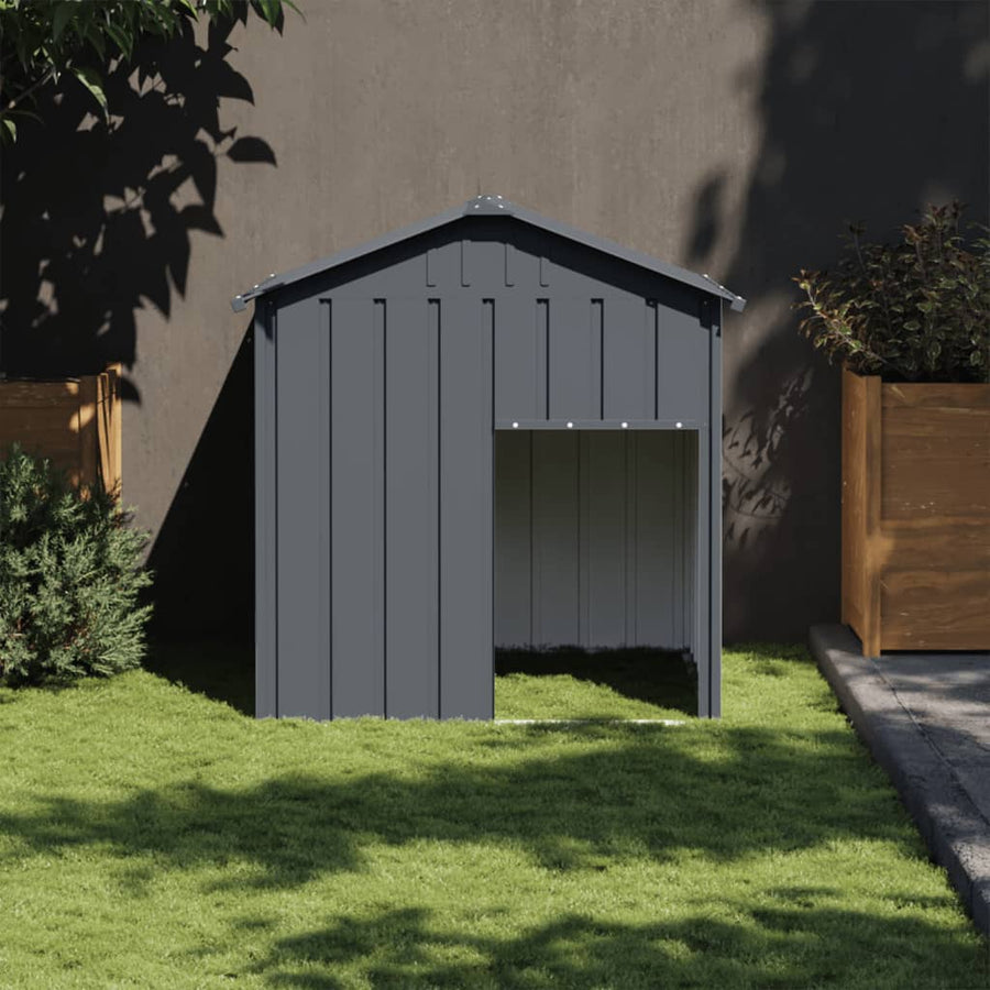 Cușcă Câine Cu Acoperiș 117X103X123 Cm Oțel Galvanizat