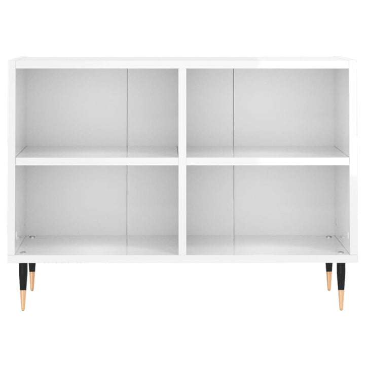 Comodă Tv, Alb Extralucios, 69,5X30X50 Cm, Lemn Compozit