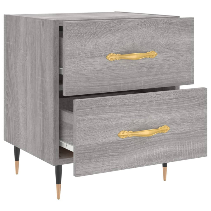 Noptiere, 2 Buc., Gri Sonoma, 40X35X47,5 Cm, Lemn Compozit
