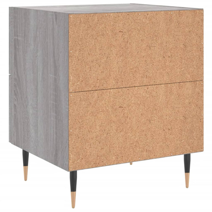 Noptiere, 2 Buc., Gri Sonoma, 40X35X47,5 Cm, Lemn Compozit
