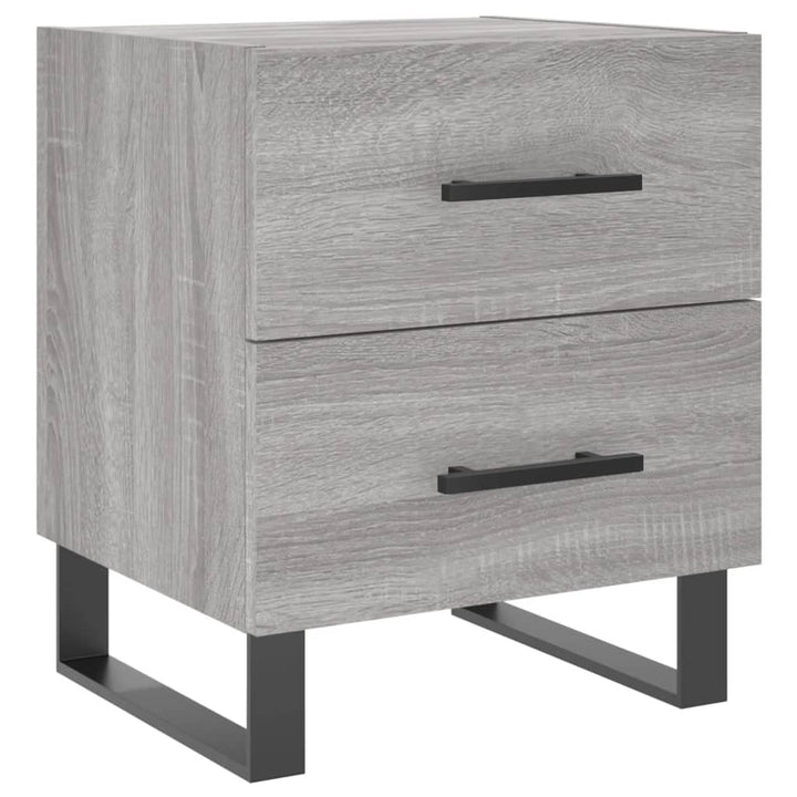 Noptiere, 2 Buc., Gri Sonoma, 40X35X47,5 Cm, Lemn Compozit