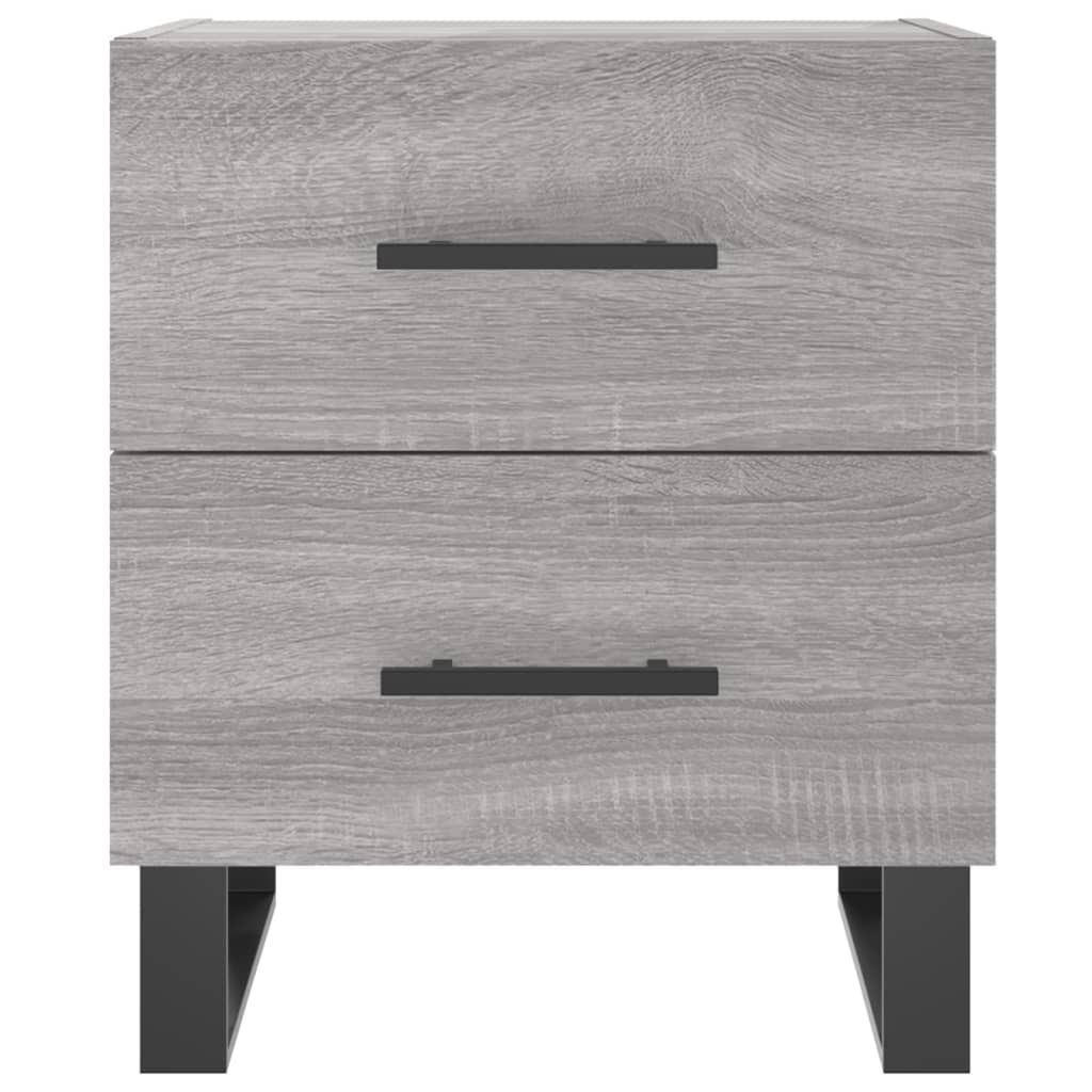 Noptiere, 2 Buc., Gri Sonoma, 40X35X47,5 Cm, Lemn Compozit
