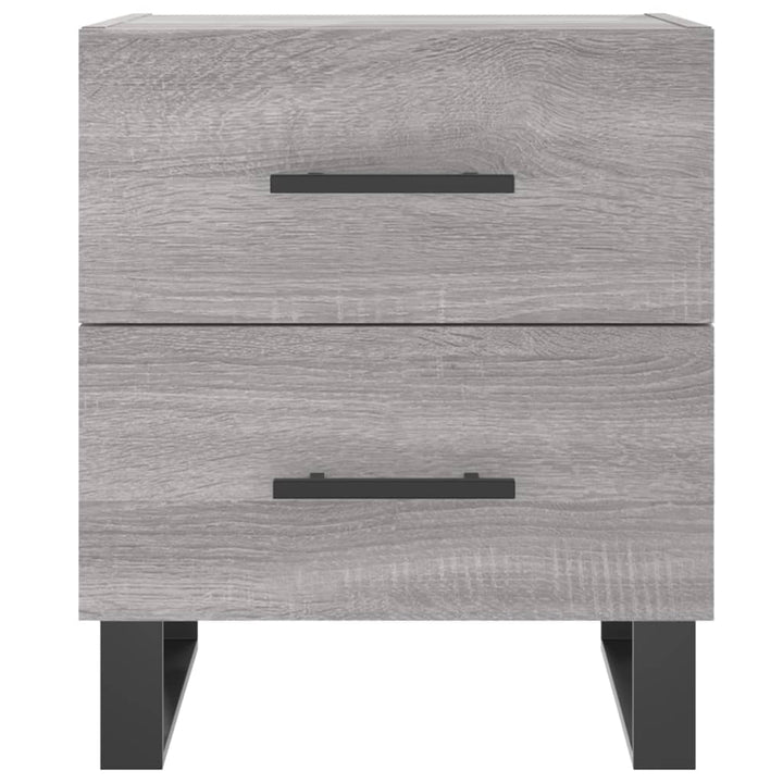 Noptiere, 2 Buc., Gri Sonoma, 40X35X47,5 Cm, Lemn Compozit