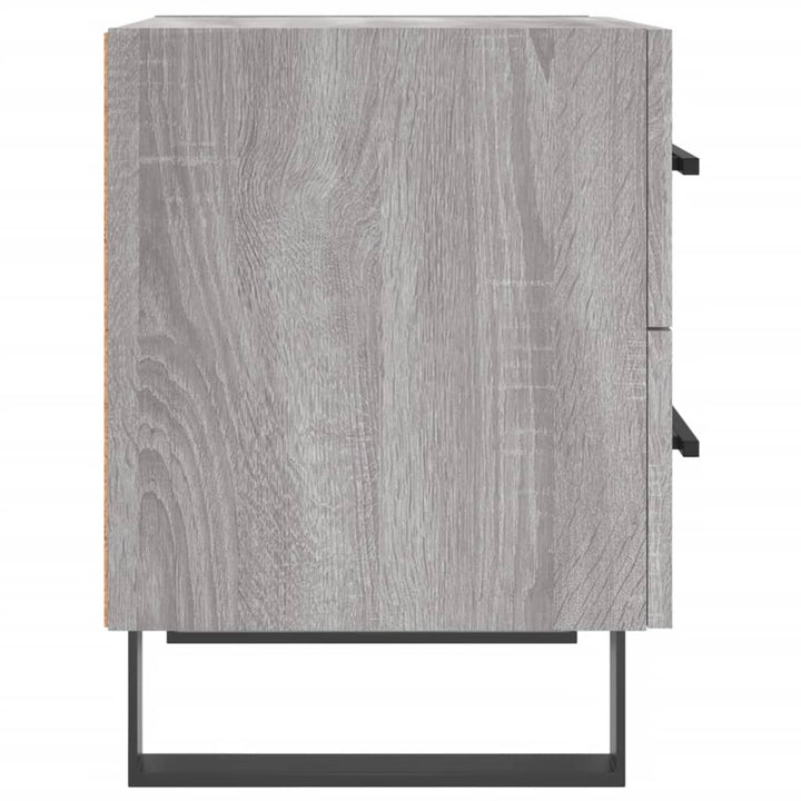 Noptiere, 2 Buc., Gri Sonoma, 40X35X47,5 Cm, Lemn Compozit