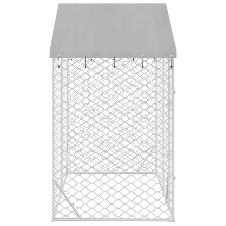 Padoc De Exterior&Acoperiș Argintiu 3X1,5X2,5 M Oțel Galvanizat