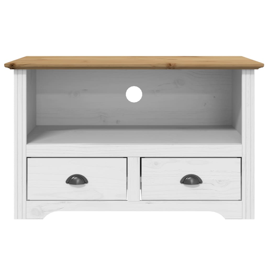 Comodă Tv Cu 2 Sertare „Bodo” 91,5X44,5X56 Cm Lemn De Pin