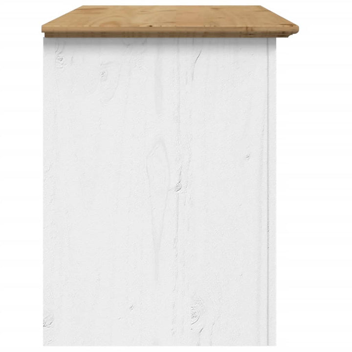 Comodă Tv Cu 2 Sertare „Bodo” 91,5X44,5X56 Cm Lemn De Pin