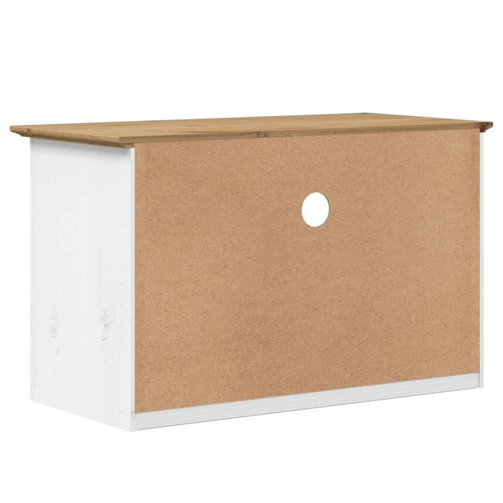 Comodă Tv Cu 2 Sertare „Bodo” 91,5X44,5X56 Cm Lemn De Pin