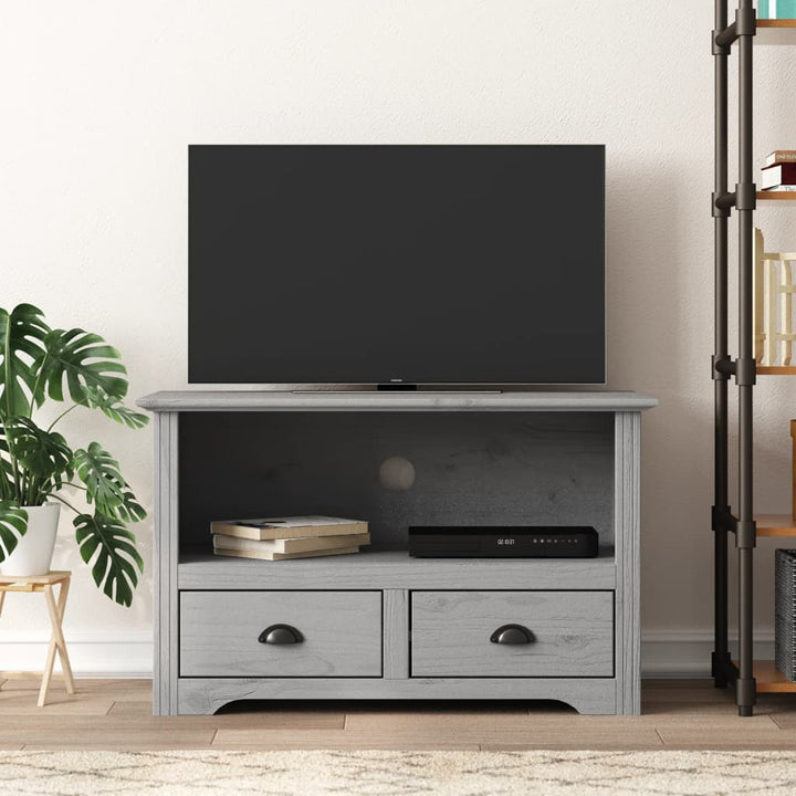 Comodă Tv Cu 2 Sertare „Bodo” 91,5X44,5X56 Cm Lemn De Pin