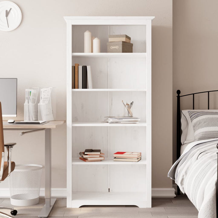 Bibliotecă Bodo, , 82X40X173 Cm, Lemn Masiv Pin, 5 Rafturi
