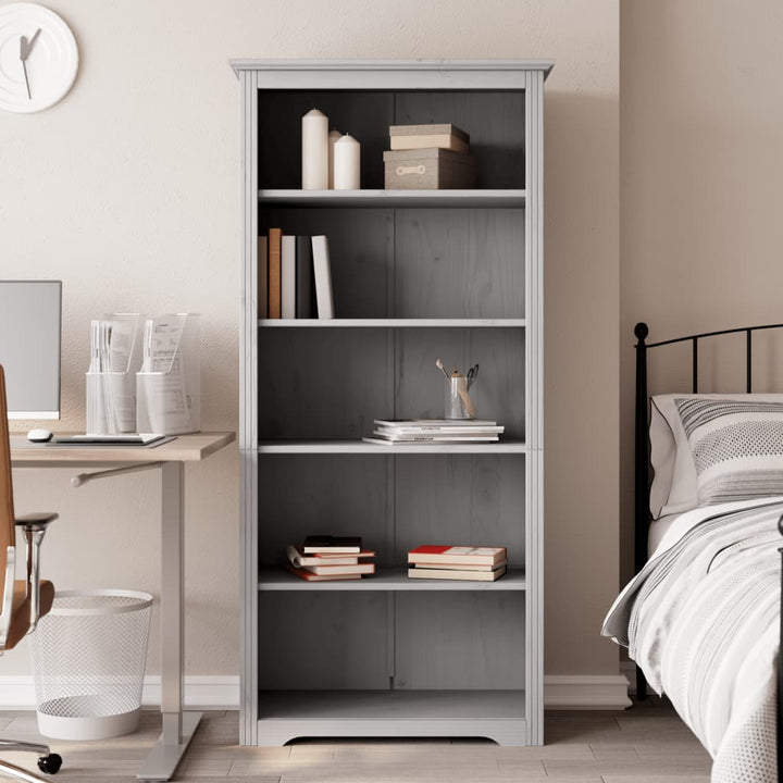 Bibliotecă Bodo, , 82X40X173 Cm, Lemn Masiv Pin, 5 Rafturi