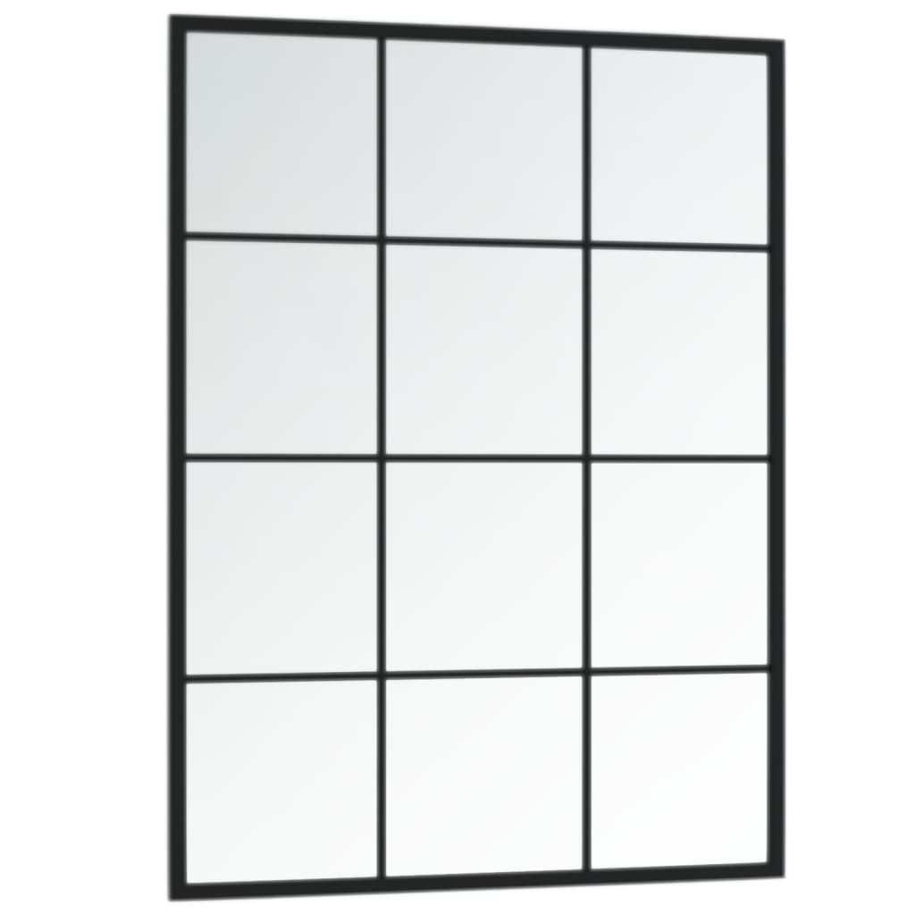 Oglinzi De Perete, 3 Buc., Negru, 80X60 Cm, Metal