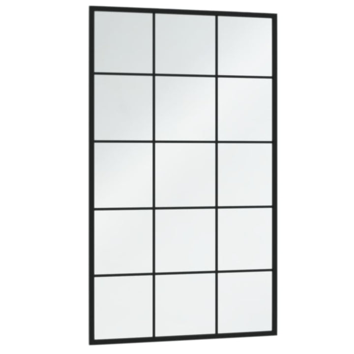 Oglinzi De Perete, 6 Buc., Negru, 100X60 Cm, Metal